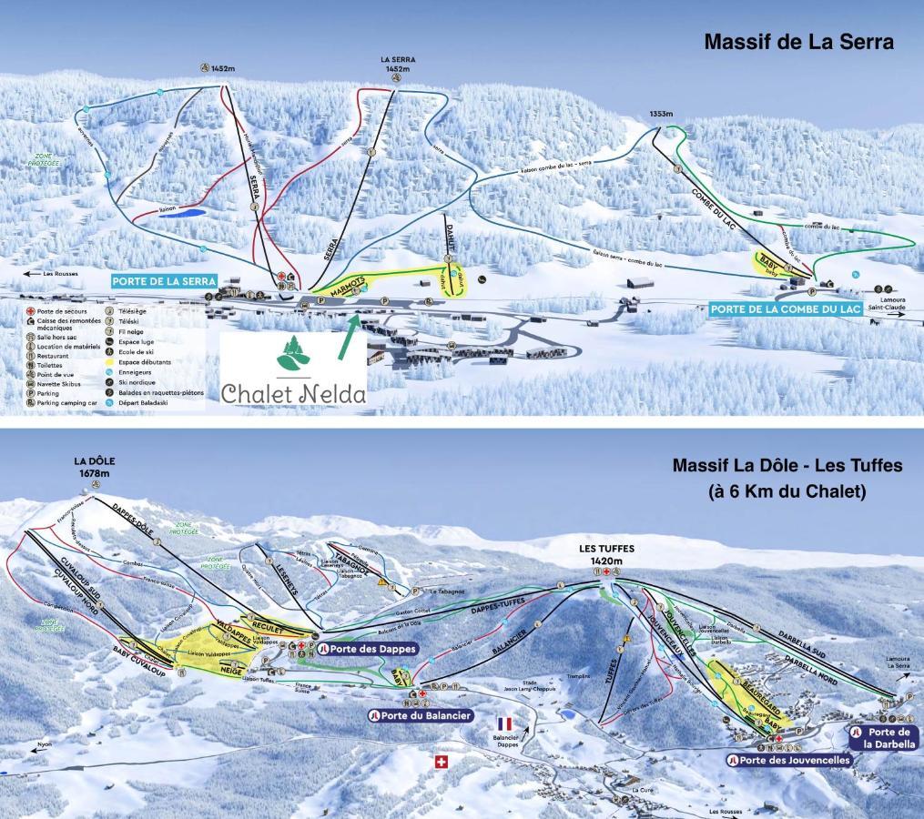 Chambre Privee Au Pied Des Pistes - Chambre Chez L'Habitant - Chaletnelda Com Lamoura Zewnętrze zdjęcie